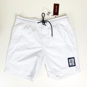 MICHAEL KORS WHITE MEN’S SWIM TRUNKS - NWT